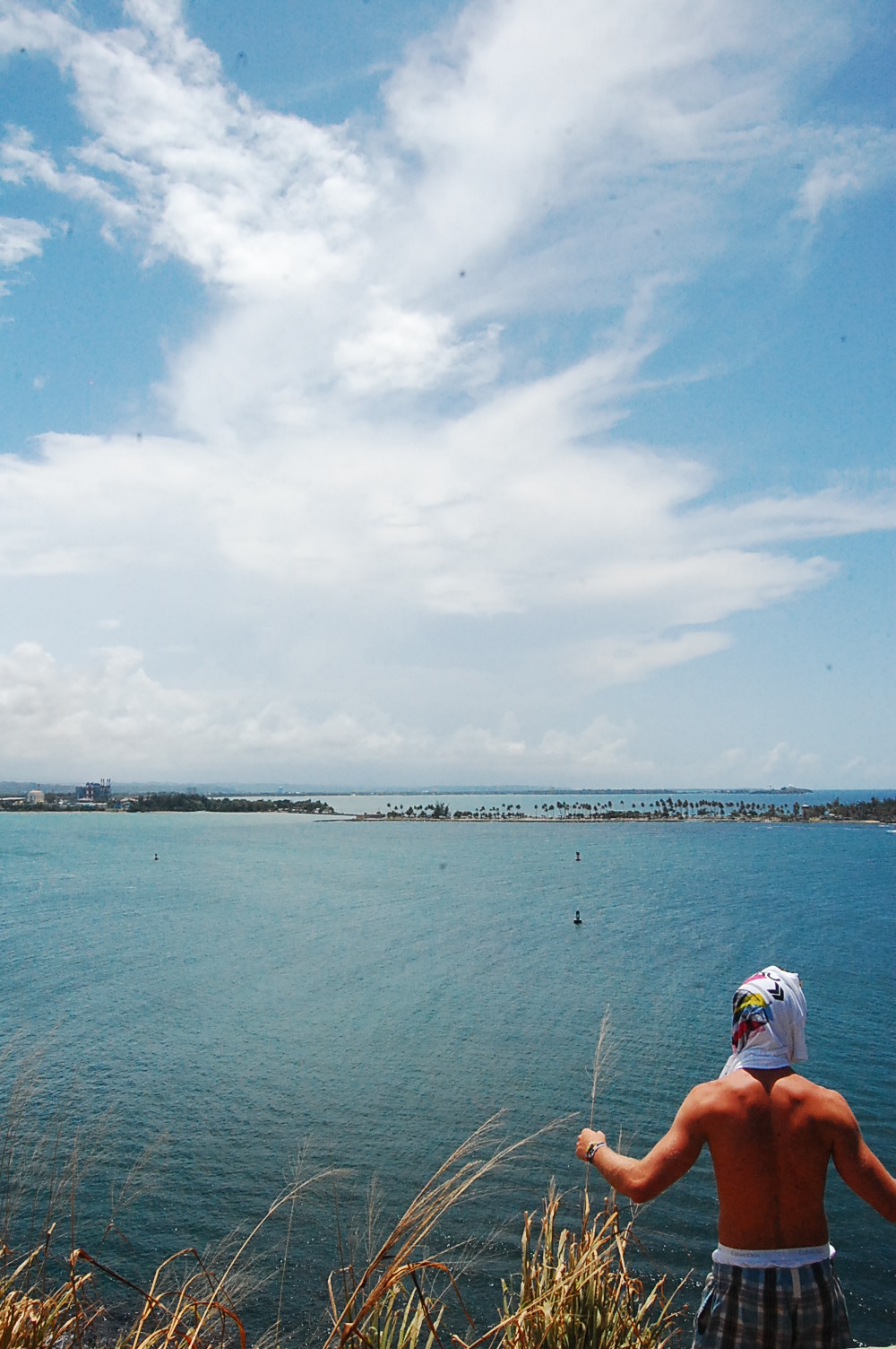 Photograph of man enjoying view by Jennifer Kaplan
